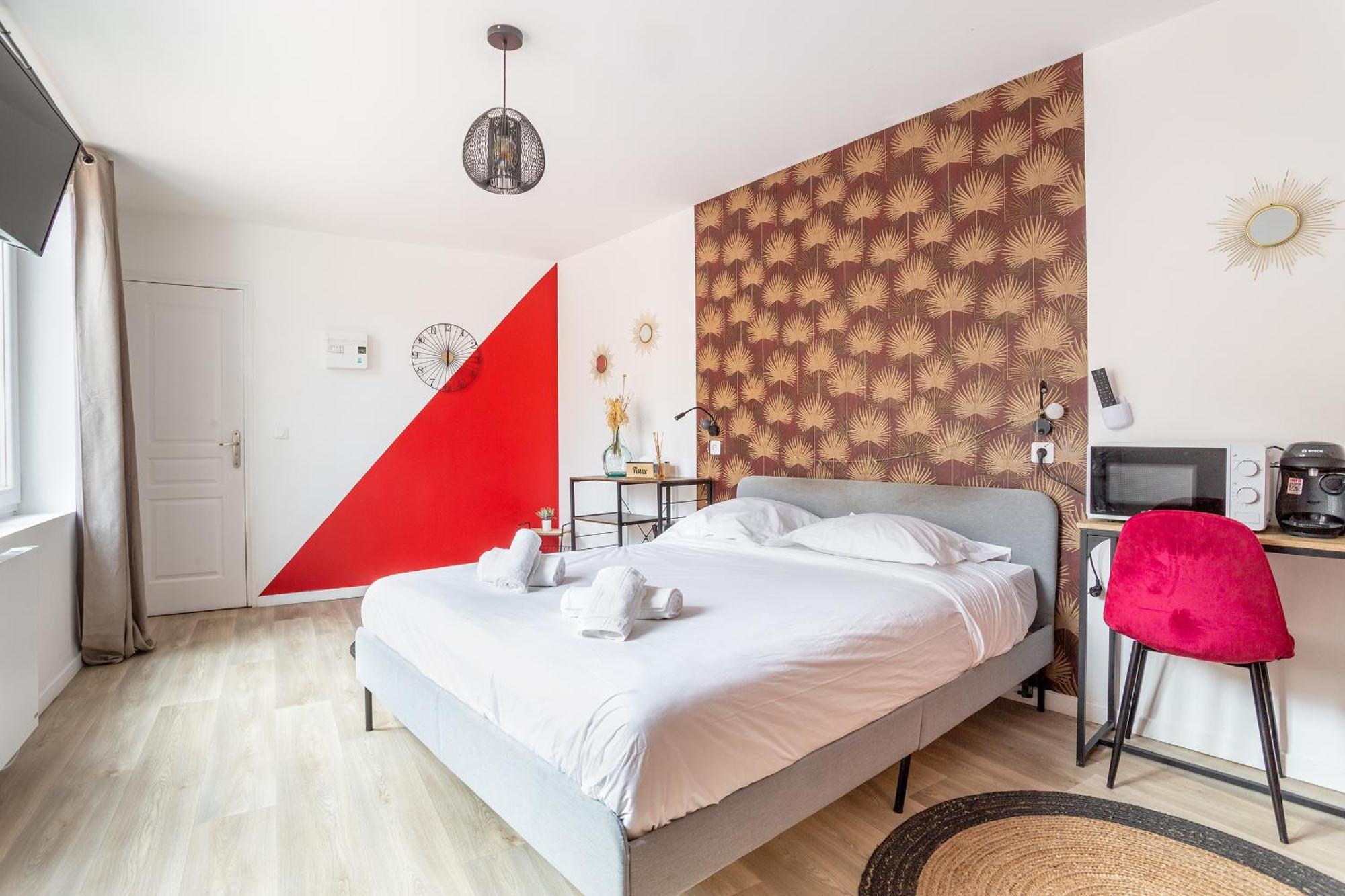 S&K Suite Grande Rue Roubaix - Chambre Spacieuse Et Sdb Privee - Netflix Et Cuisine المظهر الخارجي الصورة